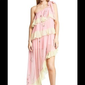 Rococo Sand Star Light One Shoulder Dress NWT